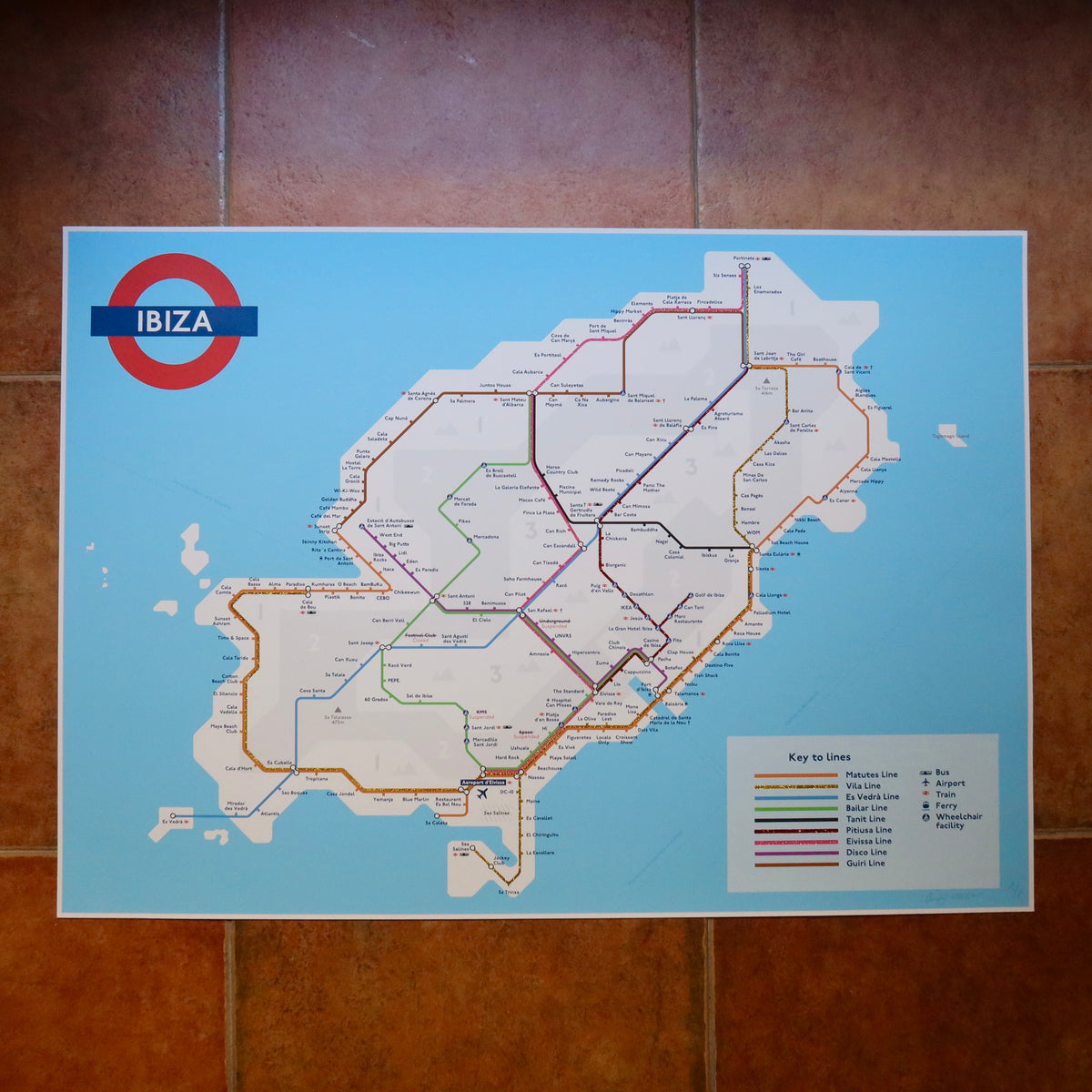The Ibiza Tube Map, 2026